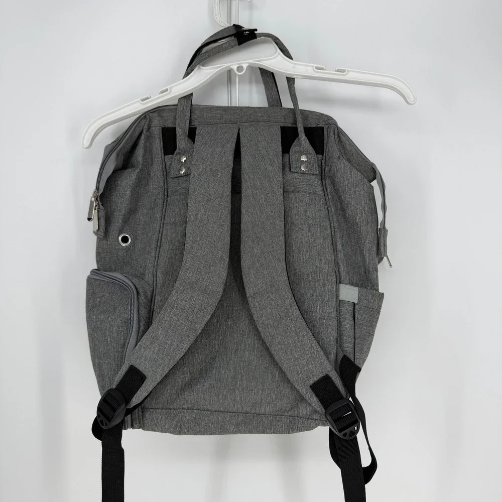 Koknit Knitting Backpack Diaper Bag Large Gray Yarn Organizer Craft Project Baby